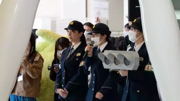 「ナナちゃん人形が７歳に変身！　入学シーズン前に交通安全呼び掛け」の画像