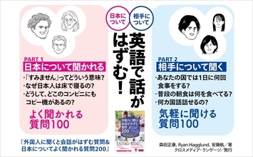 外国人観光客と英語で楽しく話せる！　書籍『外国人に聞くと会話がはずむ質問＆日本についてよく聞かれる質問200』発売