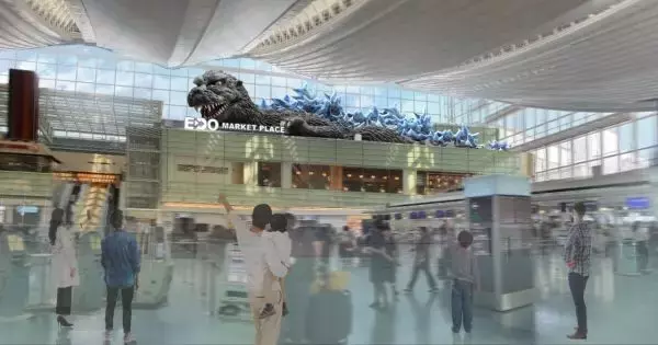 羽田空港に世界最大のゴジラ・モニュメント　生誕70周年、第3ターミナル出発ロビーに12月20日登場