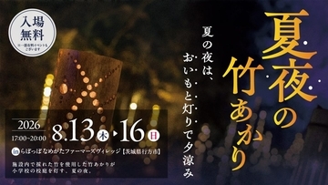 旧小学校を幻想的に彩る　茨城で「夏夜の竹あかり」開催