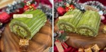 “お茶のまち”ならではのクリスマスケーキ　静岡・牧之原抹茶を使用した限定ケーキが道の駅に登場