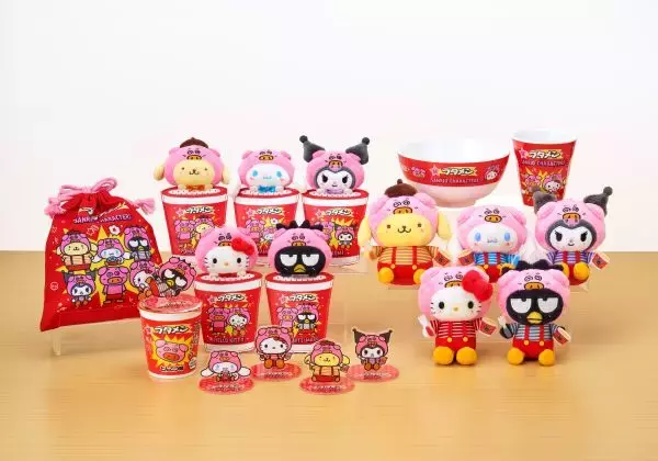 サンリオキャラが“ブタメンくん”に変身！　全18アイテムのコラボ菓子セットを2月26日発売
