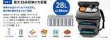 「背負えるクーラーバッグ「Breeze Pack」　最大36缶収納の28リットル大容量でキャンプや買い物の新定番になるか」の画像2
