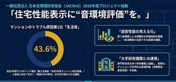 「静かな家」が見える時代へ　日本住環境防音協会、住宅の遮音性能を評価する新プロジェクトが始動