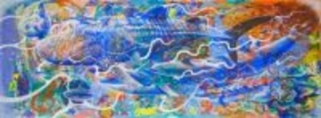 子どもたちと紡ぐ「土佐の美」　特大土佐和紙×漆喰壁画アートの巡回展示が高知龍馬空港からスタート