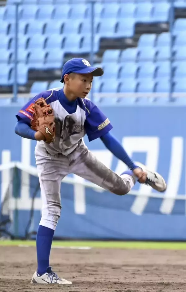 「弓ヶ浜（鳥取）が初勝利　全日本学童野球の1回戦」の画像