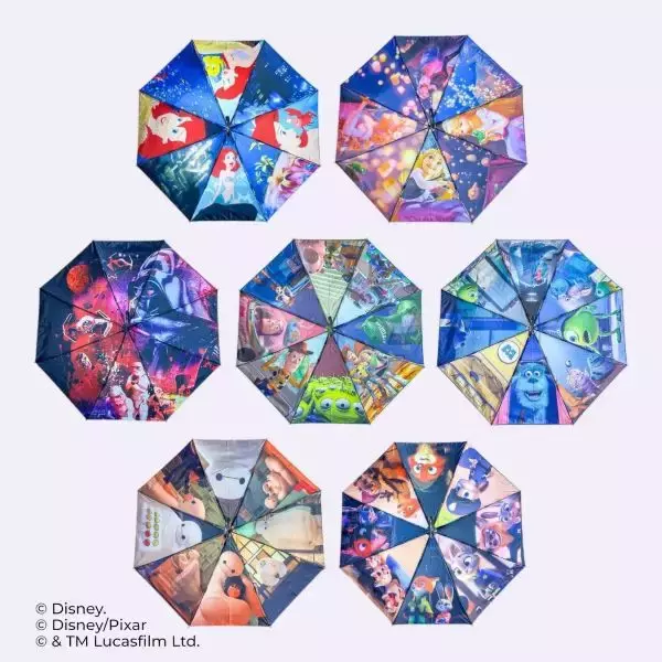 傘を開けば、そこは映画の世界　ディズニー＆ピクサーの「感動の名シーン」を閉じ込めた晴雨兼用傘が登場