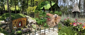 絵本の世界へ愛犬と迷い込む　北欧風庭園で散策もできる宿泊施設