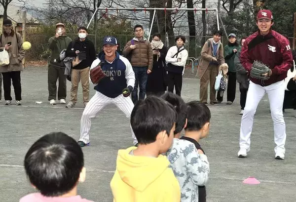 「野球選手が闘病家族を激励　東京・府中市の施設ドナルド・マクドナルド・ハウスを訪問」の画像