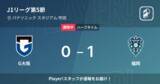 「【速報中】G大阪vs福岡は、福岡が1点リードで前半を折り返す」の画像1