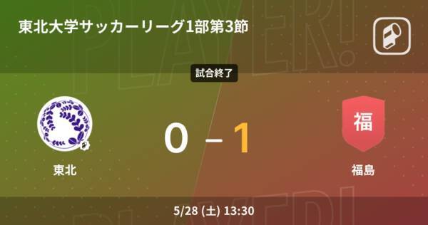 東北大学サッカーリーグ1部第3節 福島が東北との一進一退を制す 22年5月28日 エキサイトニュース