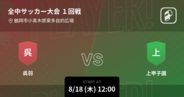 【全国中学校サッカー大会1回戦】まもなく開始！呉羽vs上甲子園