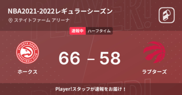 【速報中】ホークスvsラプターズは、ホークスが8点リードで前半を折り返す