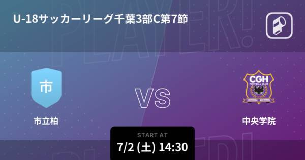 U 18サッカーリーグ千葉3部c第7節 まもなく開始 市立柏vs中央学院 22年7月2日 エキサイトニュース