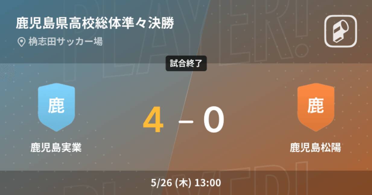 鹿児島県高校総体準々決勝 鹿児島実業が鹿児島松陽を突き放しての勝利 22年5月26日 エキサイトニュース