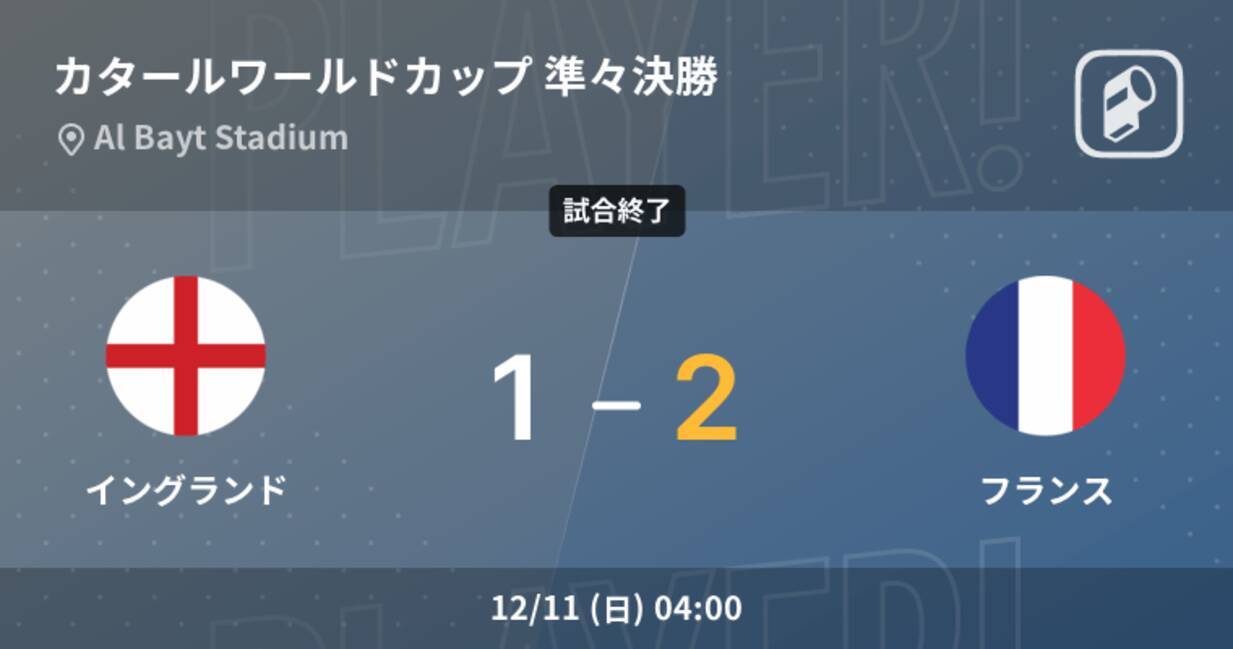 Fifaワールドカップ準々決勝 フランスが攻防の末 イングランドから逃げ切る 22年12月11日 エキサイトニュース