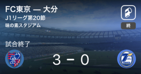 【J1第20節】FC東京が大分を突き放しての勝利