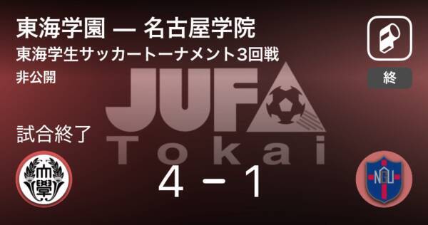 東海学生サッカートーナメント3回戦 東海学園が名古屋学院を延長戦で制す 21年7月3日 エキサイトニュース