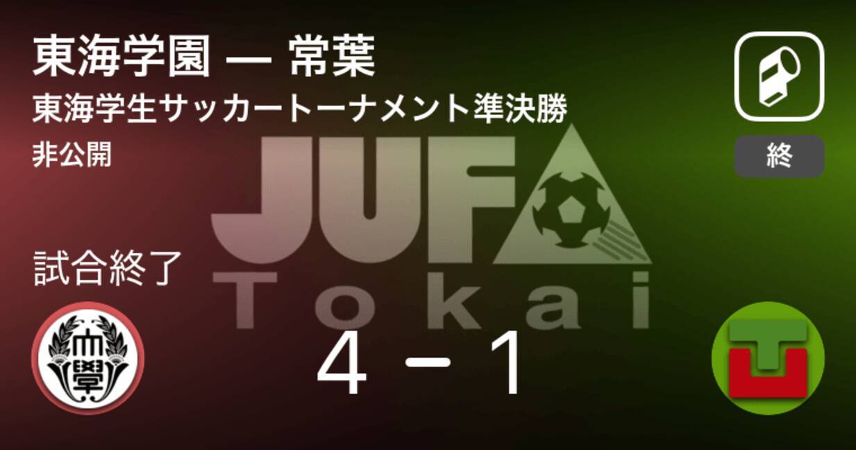 東海学生サッカートーナメント準決勝 東海学園が攻防の末 常葉から逃げ切る 21年7月10日 エキサイトニュース
