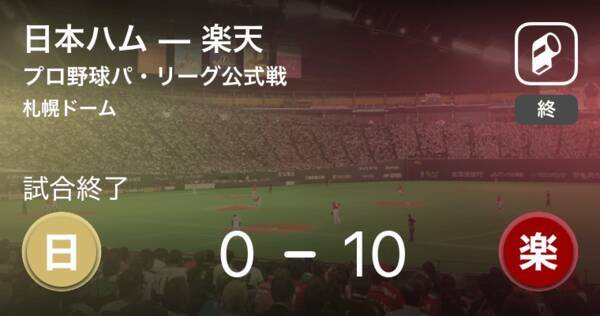 楽天ウィーラーと今江のタイムリーで初回に3点先制 18年8月9日 エキサイトニュース