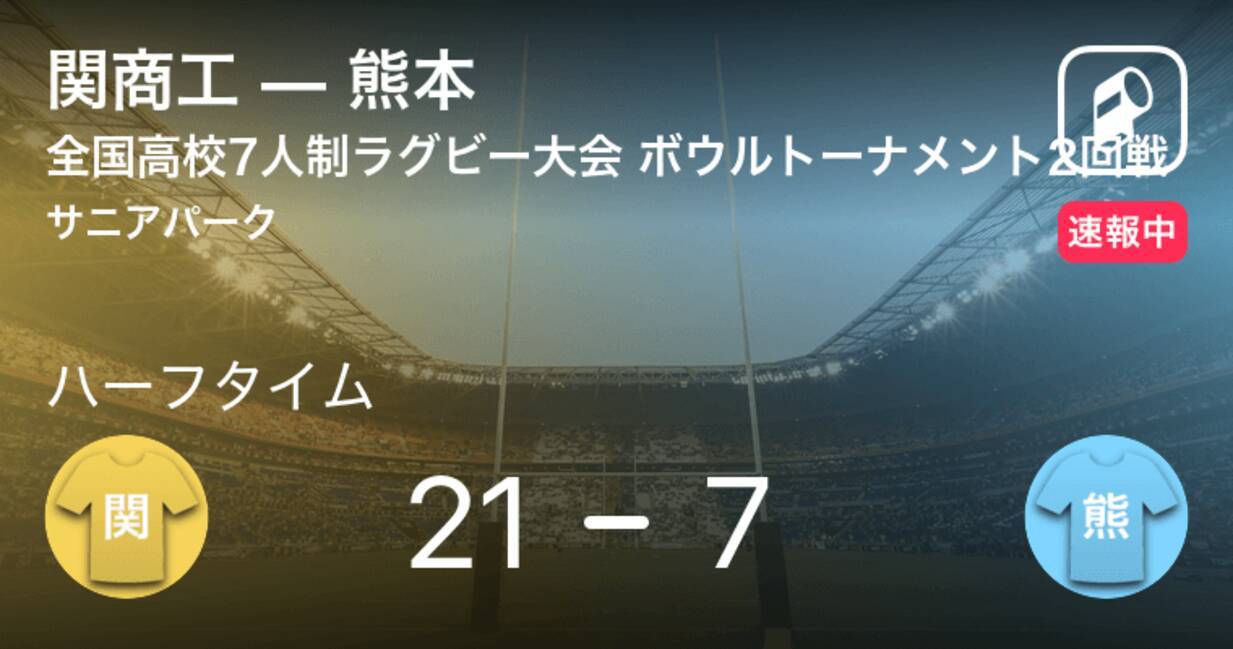 速報中 関商工vs熊本は 関商工が14点リードで前半を折り返す 21年7月18日 エキサイトニュース