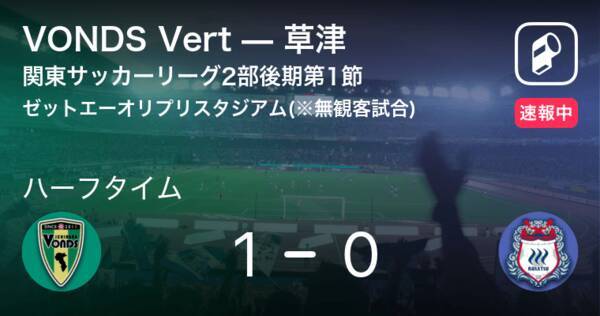 速報中 Vonds Vertvs草津は Vonds Vertが1点リードで前半を折り返す 21年7月18日 エキサイトニュース