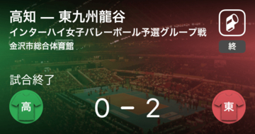 【インターハイ女子バレーボール予選グループ戦】東九州龍谷が高知にストレート勝ち
