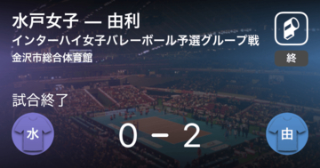 【インターハイ女子バレーボール予選グループ戦】由利が水戸女子にストレート勝ち
