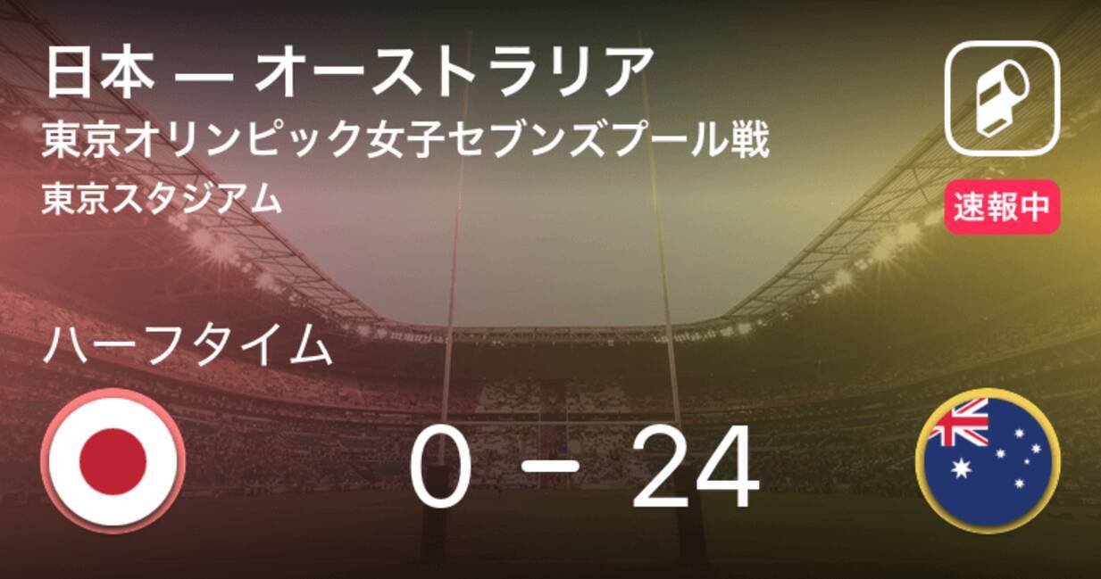 速報中 日本vsオーストラリアは オーストラリアが24点リードで前半を折り返す 21年7月29日 エキサイトニュース