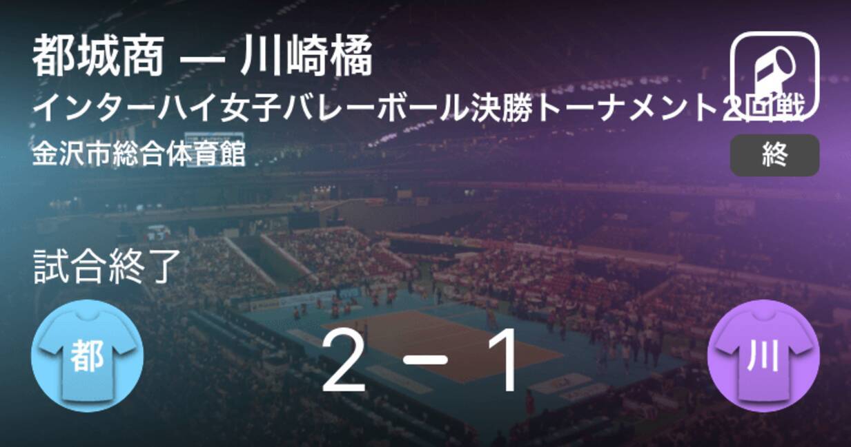 インターハイ女子バレーボール決勝トーナメント2回戦 都城商が川崎橘から逆転勝利 21年7月29日 エキサイトニュース