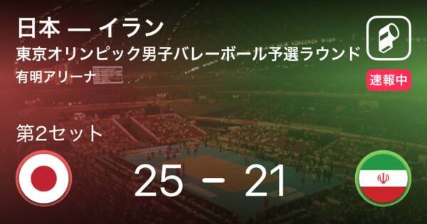 速報中 日本vsイランは 日本が第1セットを取る 21年8月1日 エキサイトニュース