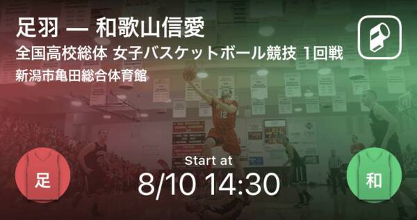 インターハイ女子バスケットボール1回戦 まもなく開始 足羽vs和歌山信愛 21年8月10日 エキサイトニュース