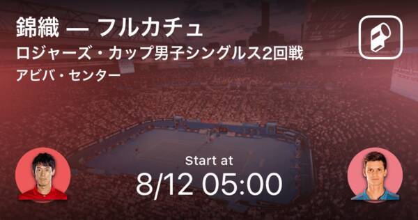 ロジャーズ カップ男子シングルス2回戦 まもなく開始 錦織vsフルカチュ 21年8月12日 エキサイトニュース