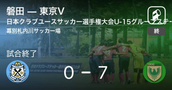 日本クラブユースサッカー選手権大会u 15グループステージ第2日 東京vが磐田を突き放しての勝利 21年8月16日 エキサイトニュース