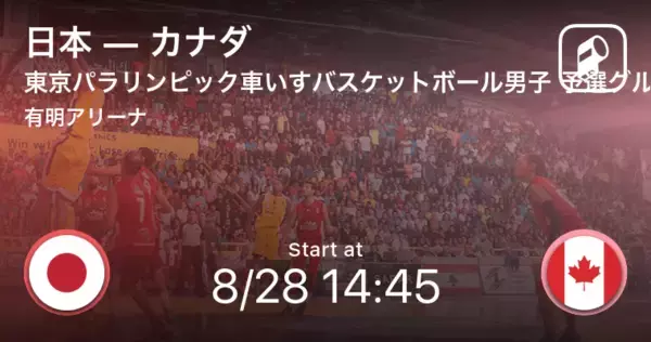 【東京パラリンピック車いすバスケットボール男子1次リーグA組】まもなく開始！日本vsカナダ