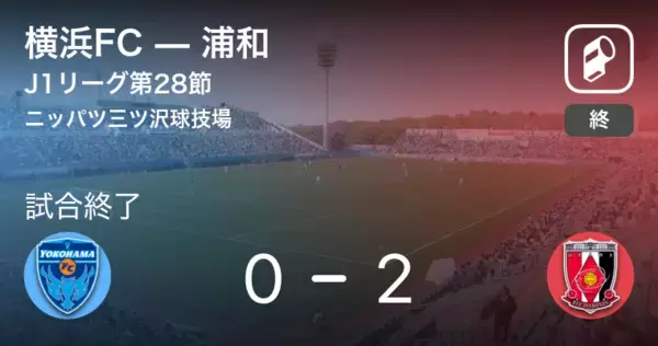 【J1第28節】浦和が横浜FCを突き放しての勝利