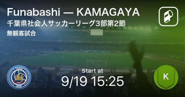 千葉県社会人サッカーリーグdiv 3第2節 まもなく開始 Funabashivskamagaya 21年9月19日 エキサイトニュース 千葉県社会人サッカーリーグdiv 3第2節 まもなく開始 Funabashivskamagaya 21年9月19日 エキサイトニュース
