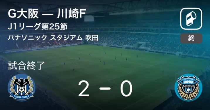 J1第37節 川崎fがg大阪を突き放しての勝利 21年11月27日 エキサイトニュース