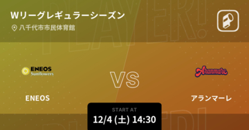 【Wリーグレギュラーシーズン】まもなく開始！ENEOSvsアランマーレ