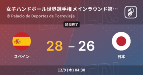 【女子ハンドボール世界選手権メインラウンド第1節】スペインが日本から勝利をもぎ取る