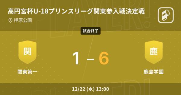 高円宮杯u 18プリンスリーグ関東参入戦決定戦 鹿島学園が関東第一との一進一退を制す 21年12月22日 エキサイトニュース