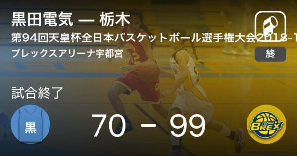 天皇杯全日本バスケットボール選手権大会2次ラウンド 栃木が黒田電気に勝利 18年12月1日 エキサイトニュース