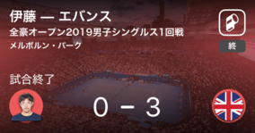 【全豪オープン男子シングルス】伊藤竜馬は1回戦敗退