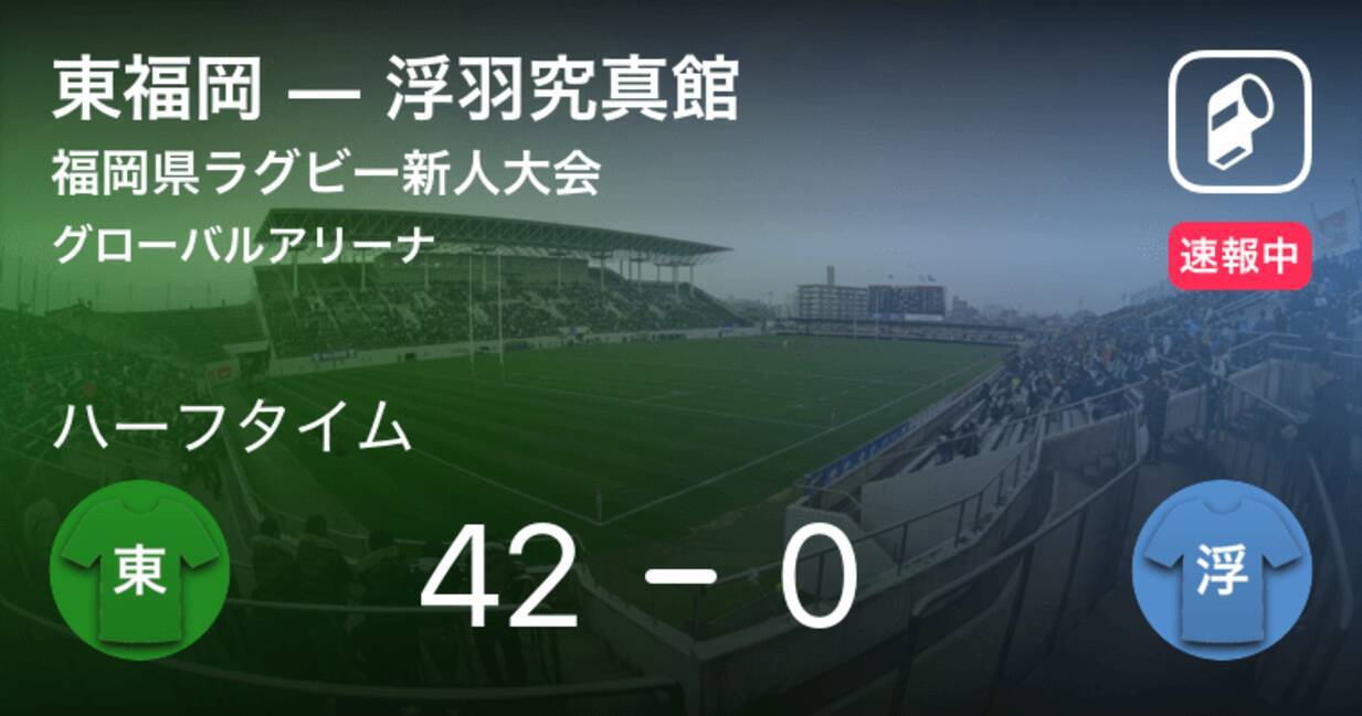 速報中 東福岡vs浮羽究真館は 東福岡が42点リードで前半を折り返す 19年1月27日 エキサイトニュース