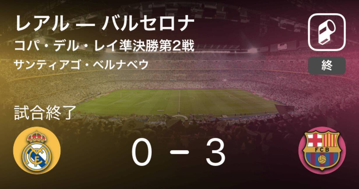 コパ デル レイ準決勝第2戦 バルセロナがレアルとの一戦を制し 決勝進出 19年2月28日 エキサイトニュース