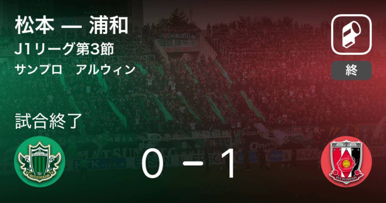 J1第3節 浦和が松本との一進一退を制す 19年3月9日 エキサイトニュース