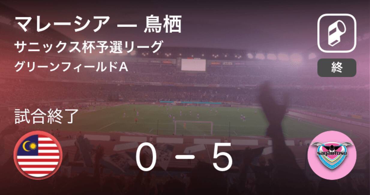 サニックス杯予選リーグ 鳥栖がマレーシアを突き放しての勝利 19年3月14日 エキサイトニュース