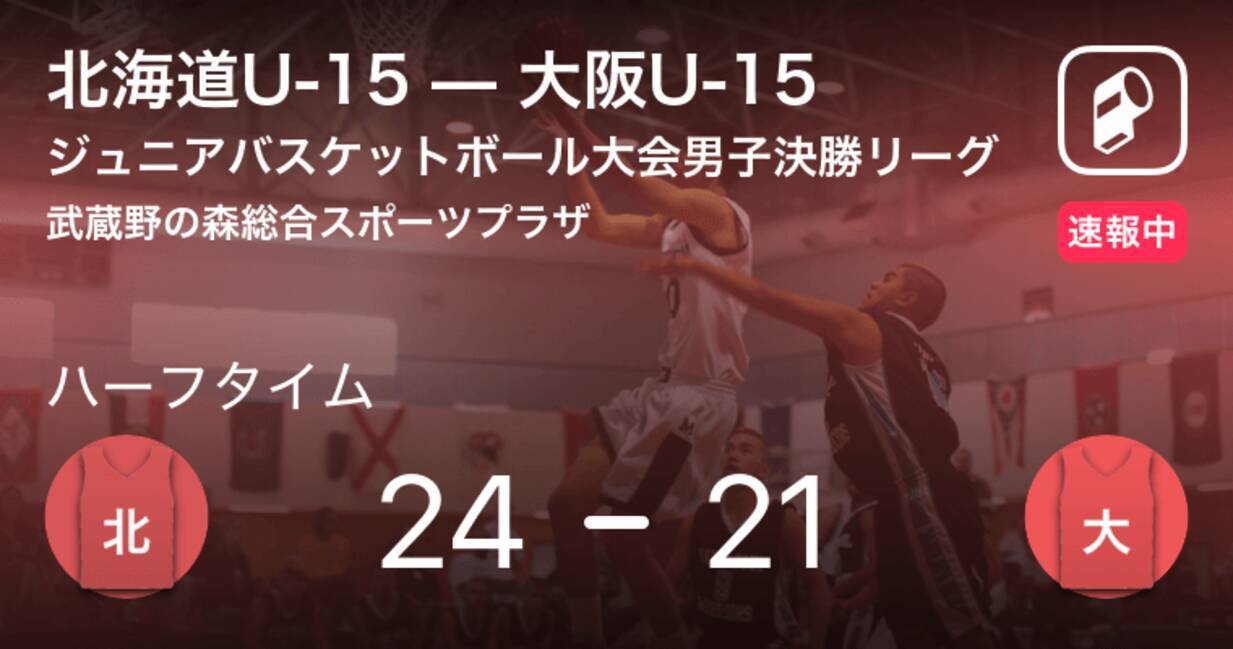 速報中 北海道u 15vs大阪u 15は 北海道u 15が3点リードで前半を折り返す 19年3月29日 エキサイトニュース