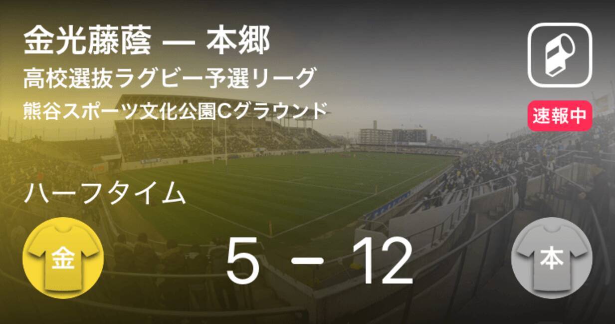 本郷がノーホイッスルトライ 高校選抜ラグビー予選リーグ 金光藤蔭vs本郷 19年4月2日 エキサイトニュース
