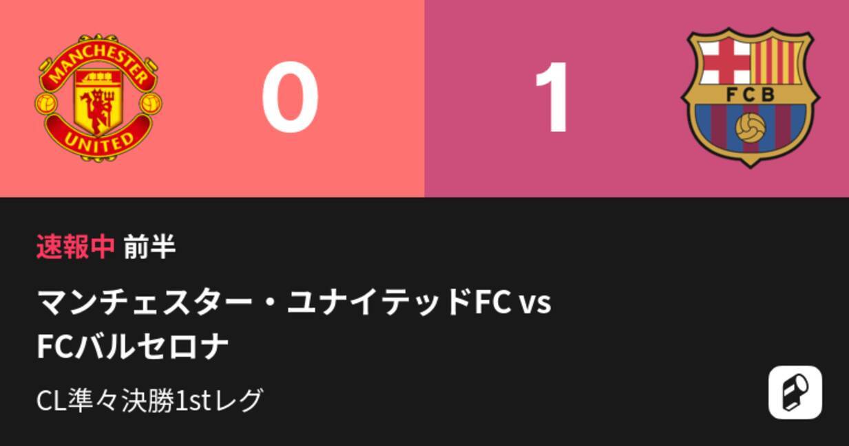 バルセロナ先制 Cl準々決勝1stレグ マンuvsバルセロナ 19年4月11日 エキサイトニュース